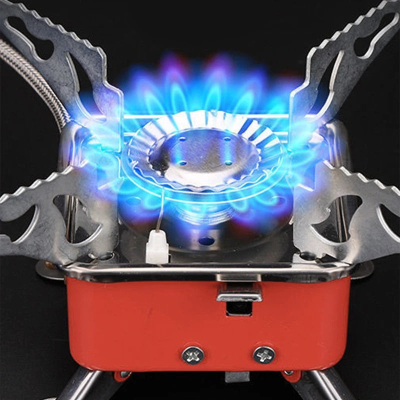 Portable Burner Camping Foldable Windproof Outdoor Gas Tank