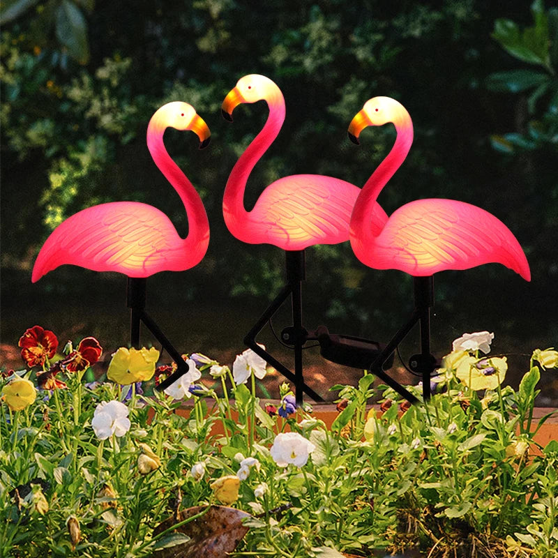 Solar Flamingo Light LED Outdoor Courtyard Lamp