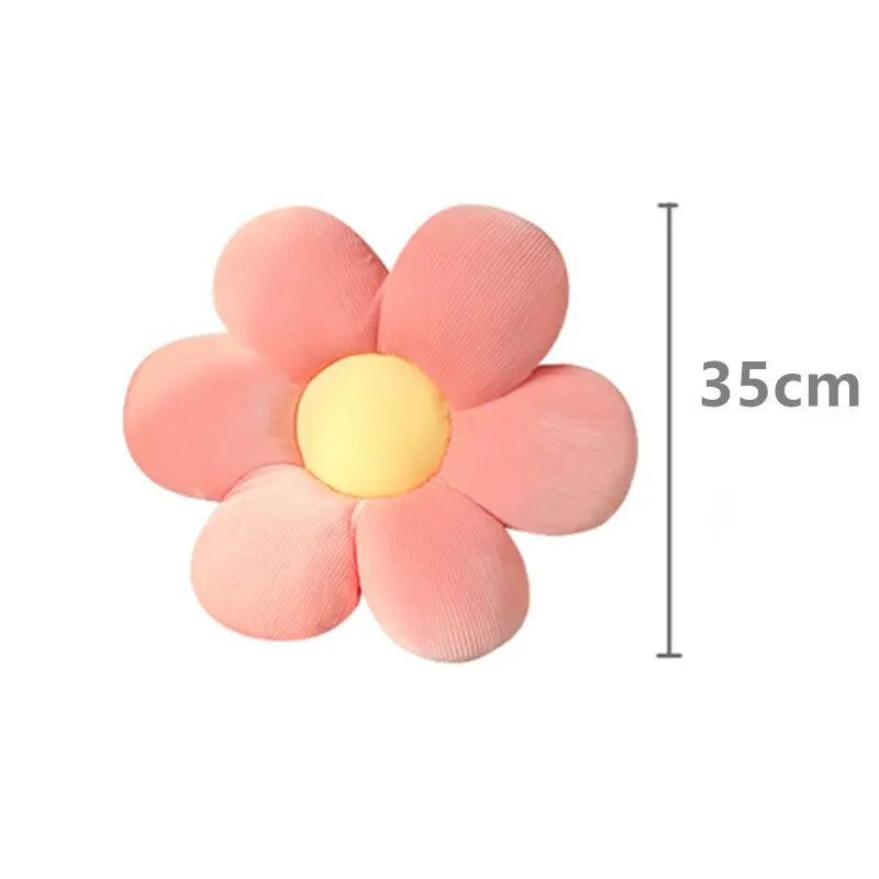 35CM Colorful Flowers Plush Pillow