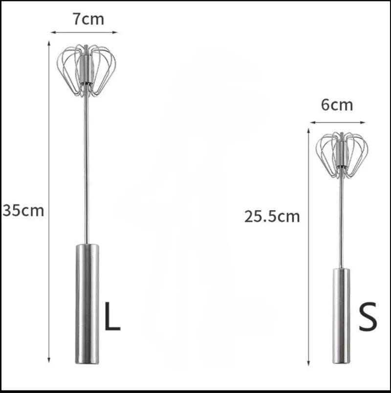 Semi Automatic Mixer Whisk Egg Beater Stainless Steel