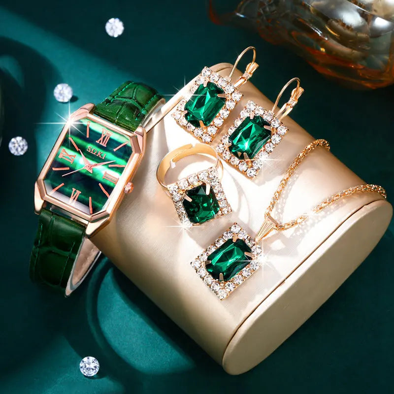 5pcs Set Fashion Women Watches