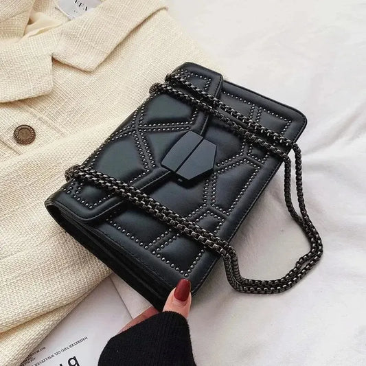 Vintage Rivet Chain Small Shoulder Bags