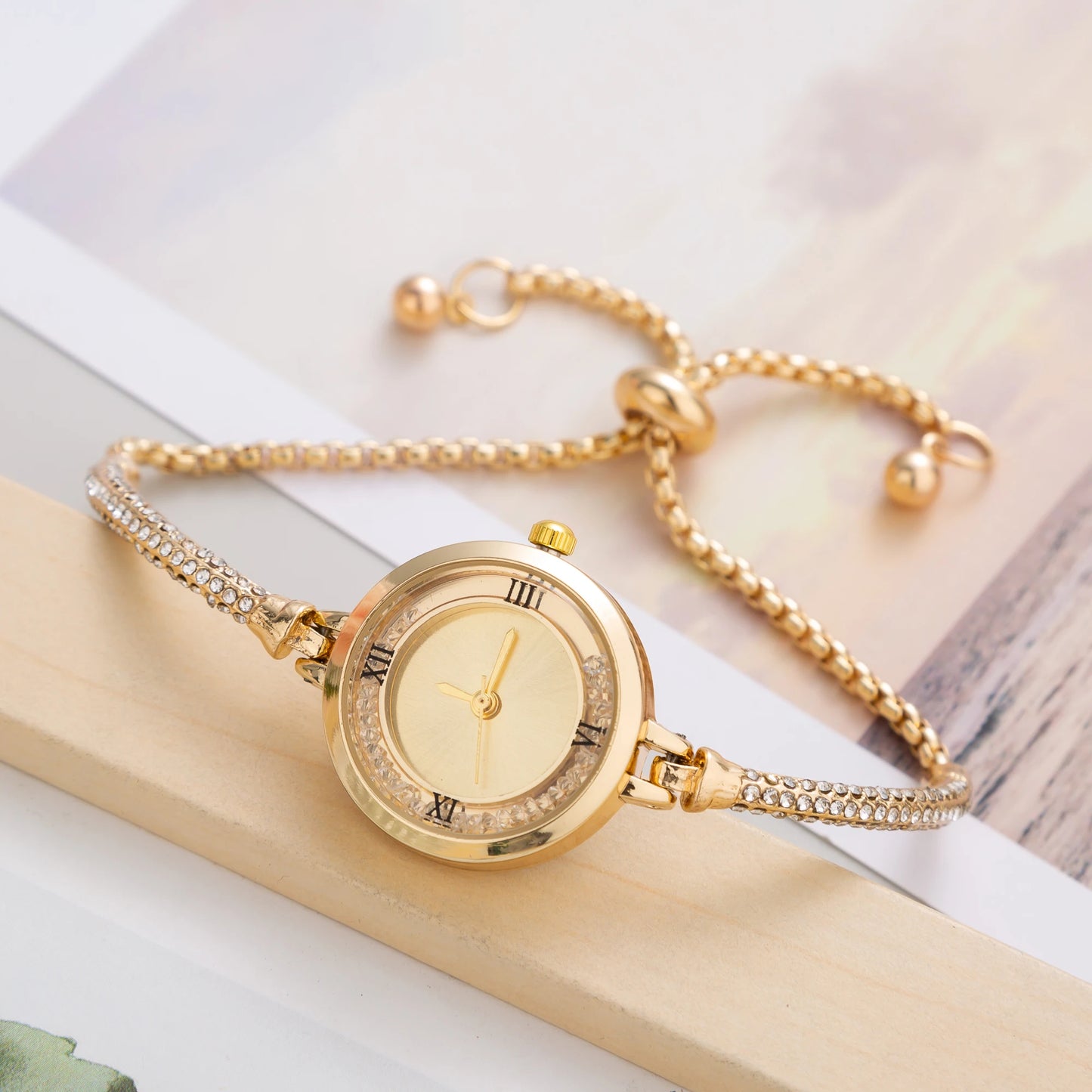 Cute Women Steel Bracelet Watch