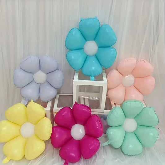 6Pcs/Set Candy Color Daisy Balloon SunFlower