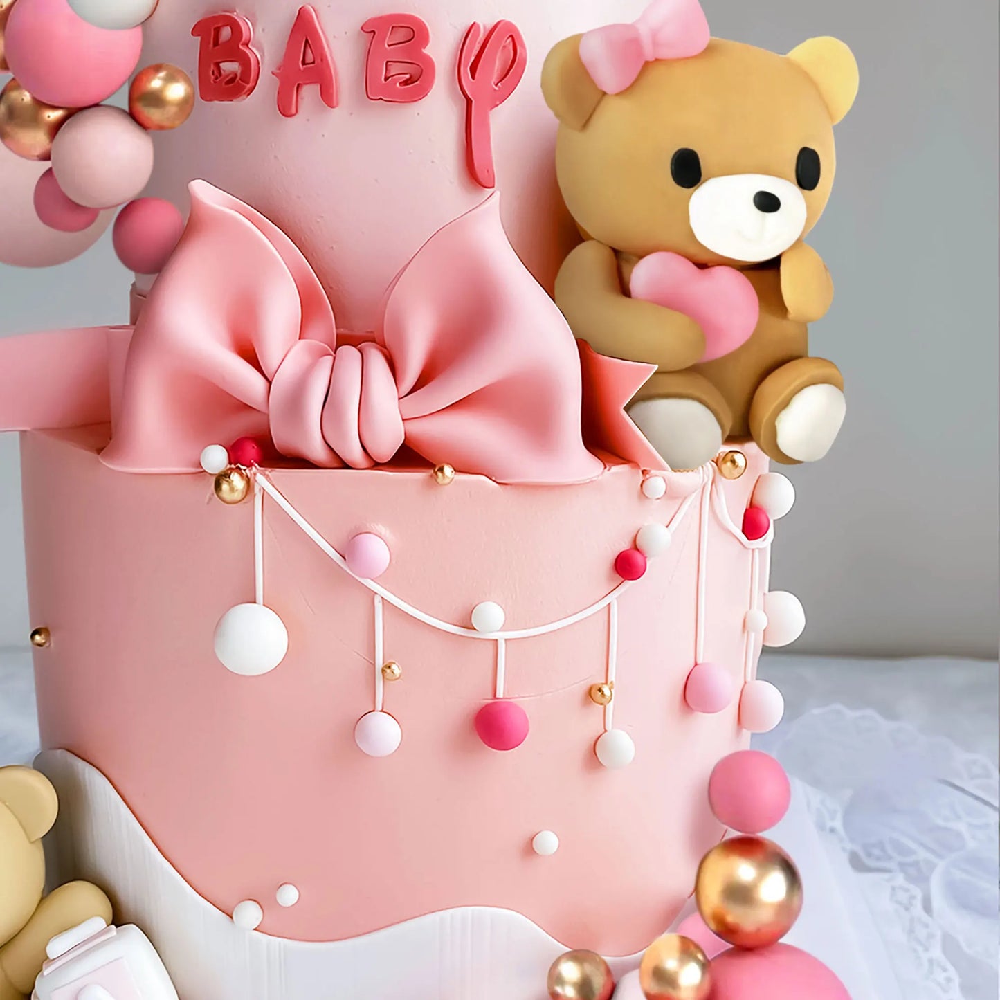 Luxury Big Teddy Bear Cake Decoration