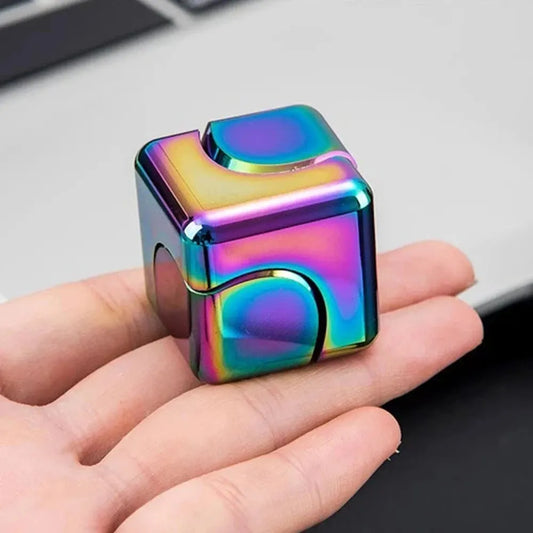 Metal Cube Fingertip Spinner Decompression Spinning