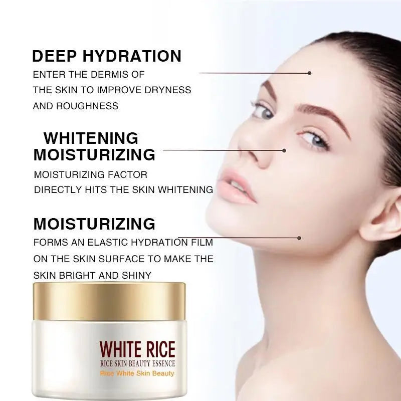 White Rice Whitening Cream Anti Aging Remove Wrinkles