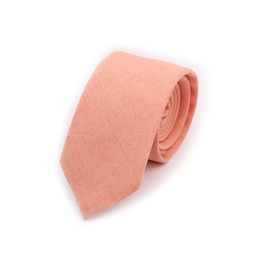 Solid Color Handmade Cotton Ties