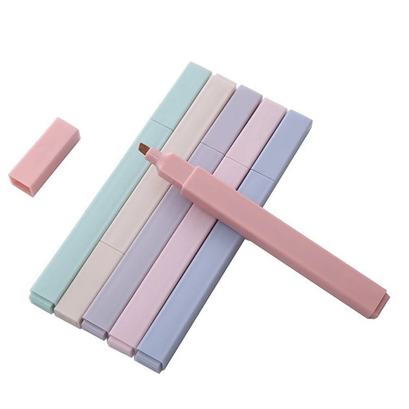 6pcs/set Pastel Color Highlighter