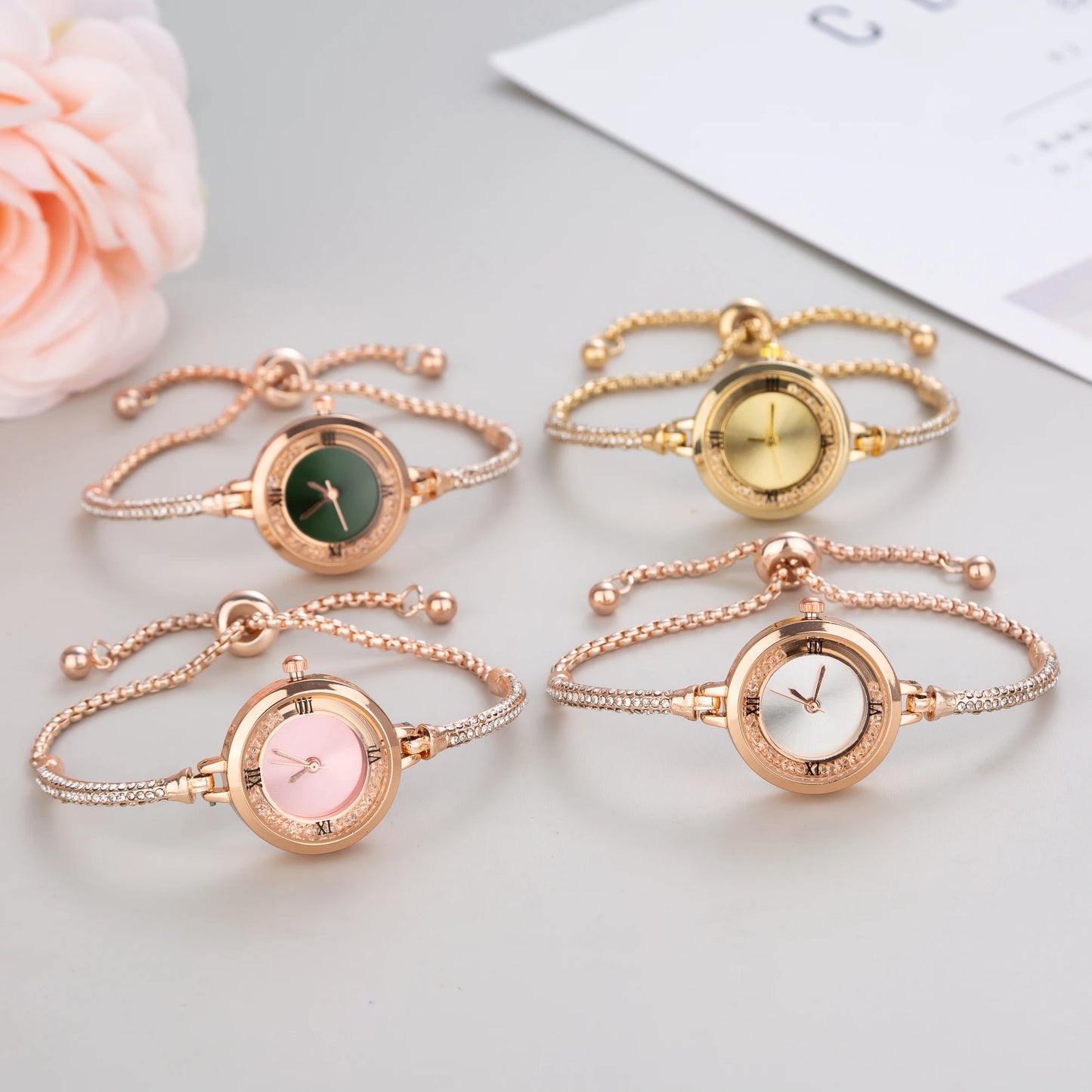 Cute Women Steel Bracelet Watch