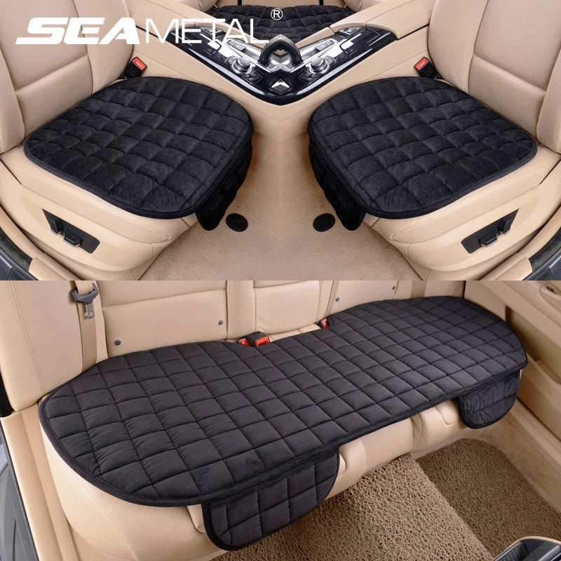 Winter Plush Car Seat Cover