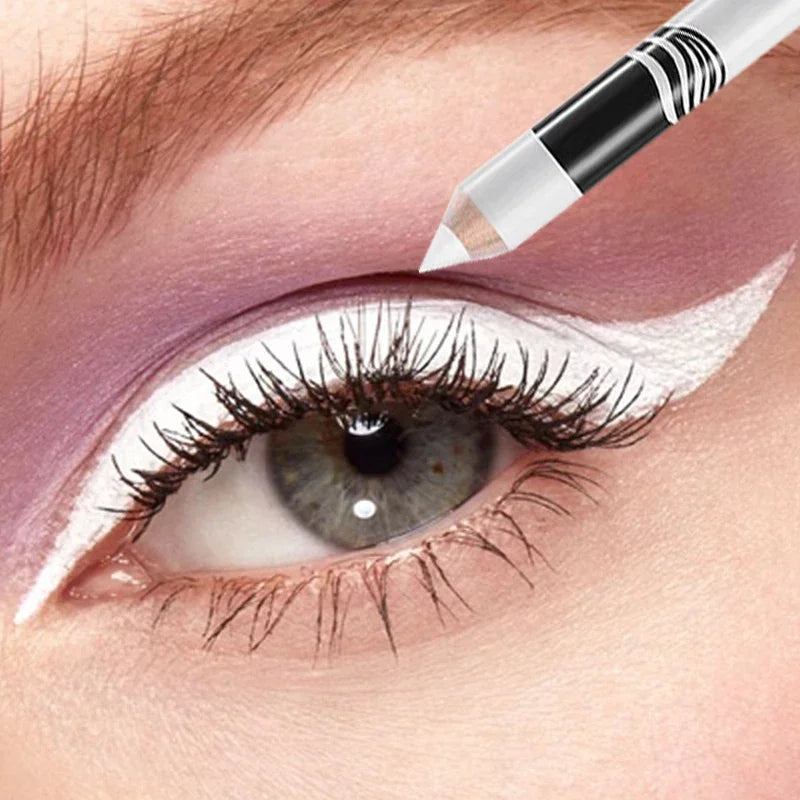 1PC New White Eyeliner Makeup Lasting Smooth Easy To Wear Eyes Brightener