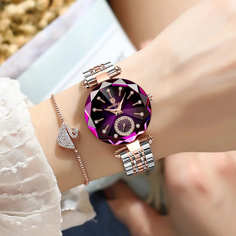 Woman Wristwatch Elegant Waterproof Stainless Steel Watch