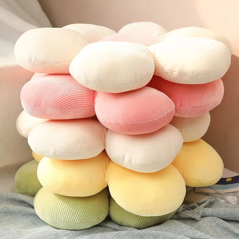 35CM Colorful Flowers Plush Pillow