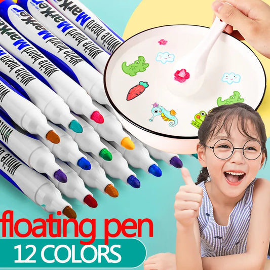 8/12 Colors Magical Water Floating Painting Brush