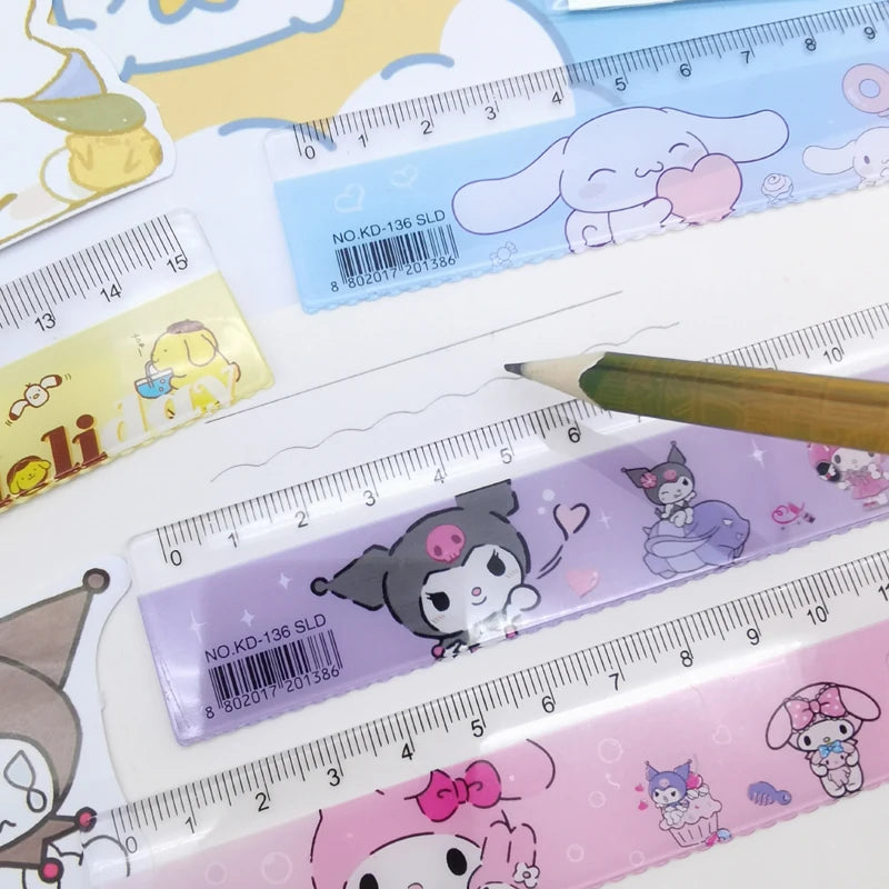 4PCS Sanrio  Ruler Hello Kitty