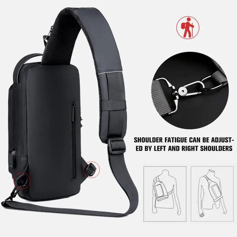 Men Anti Theft Chest Bag