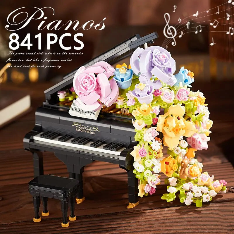 Mini Piano Violin Building Blocks