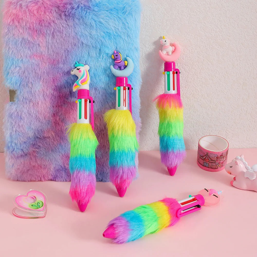 2PCS 6 Colors Children's Unicorn Pen