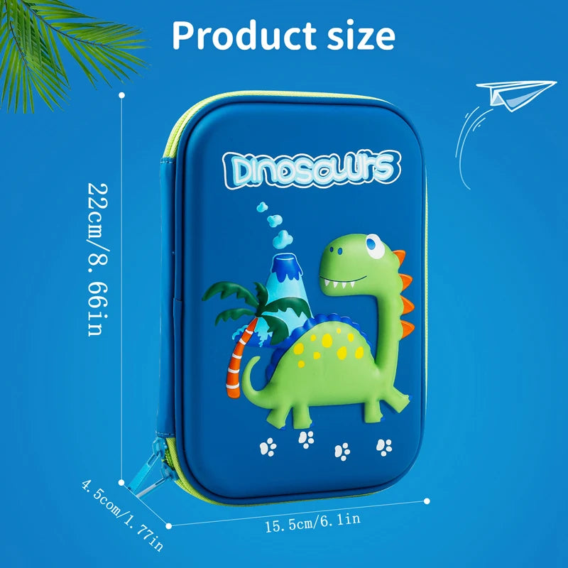 Cool Dinosaur Pencil Case Stationery Set