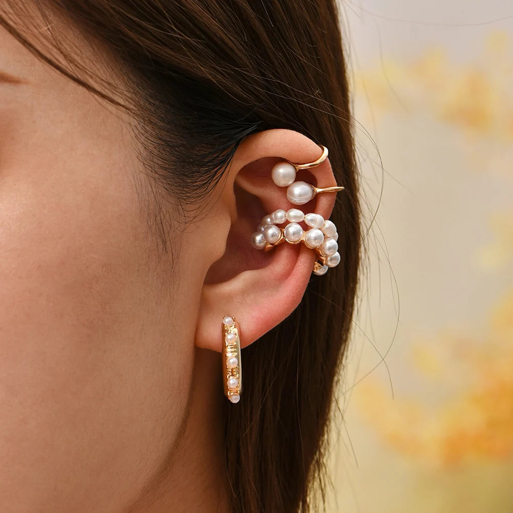 2024 New Arrival Multicolor CZ Crystal Ear Cuff