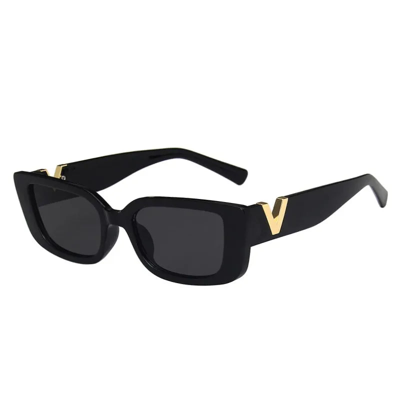 Retro Rectangle Sunglasses Women