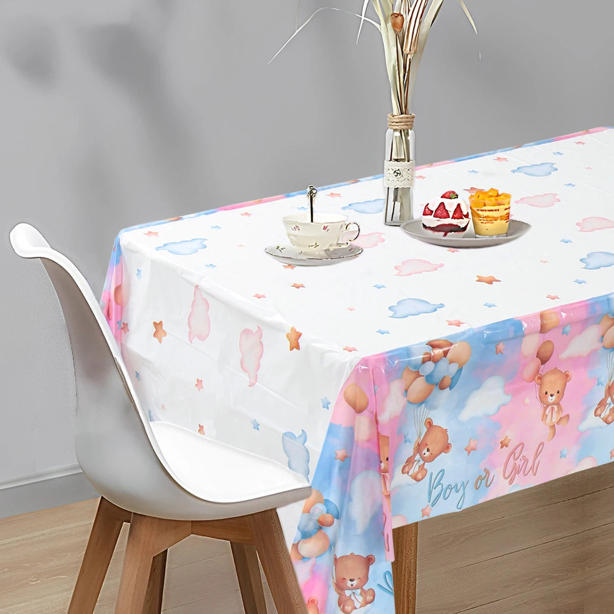 Gender Reveal Party Tablecloth