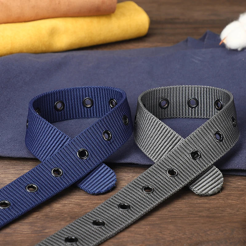 Perforated canvas belt,