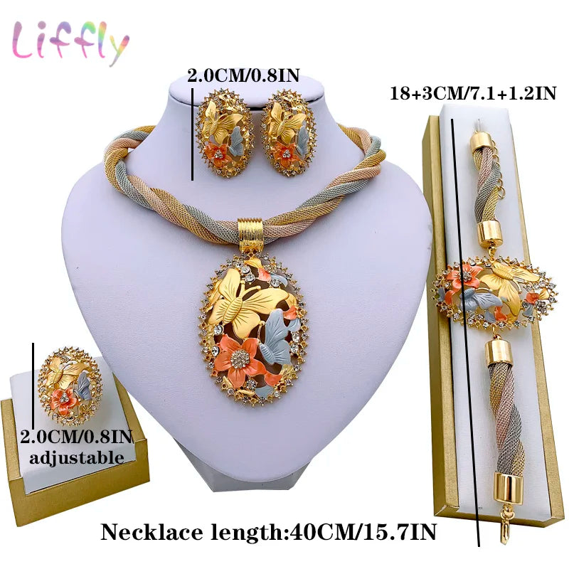 Dubai Gold Plated Jewelry Set