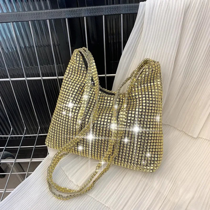 Fashion Rhinestone Shiny Handbag