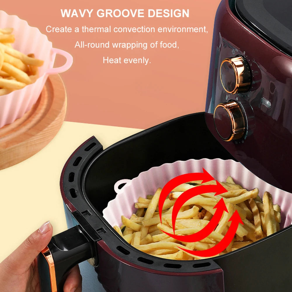 24/20cm Silicone Air Fryer Baking Basket