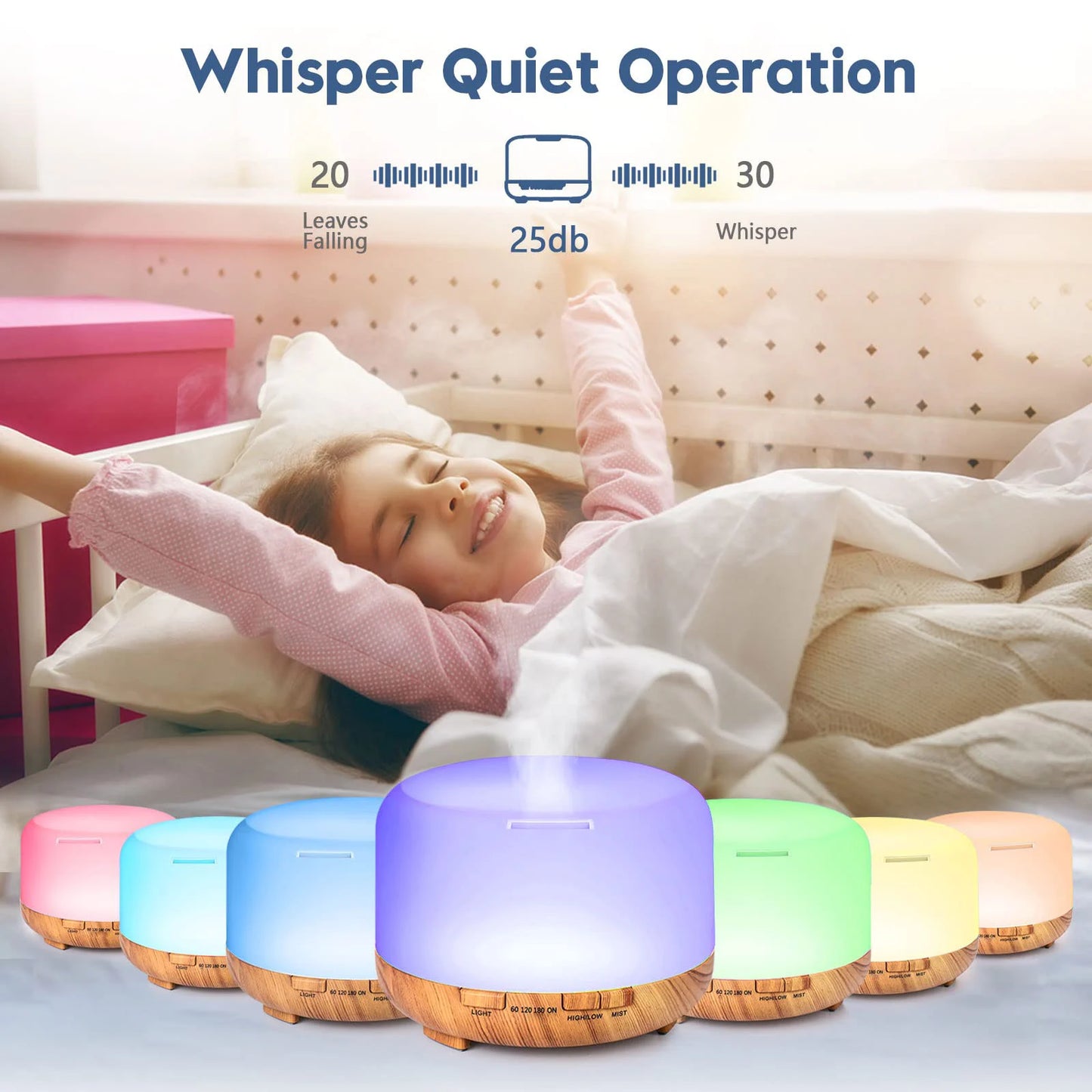 Oil Aromatherapy Diffuser Humidifier with Remote Control