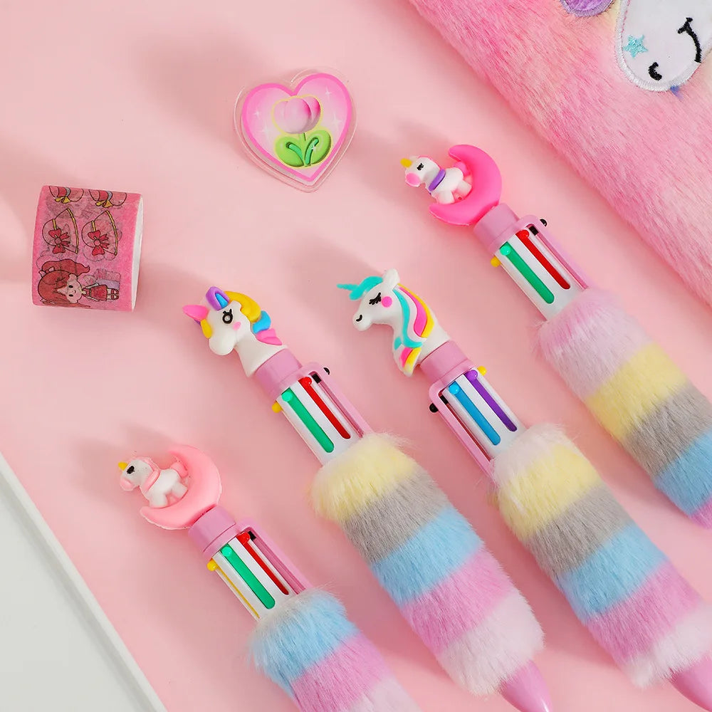 2PCS 6 Colors Children's Unicorn Pen