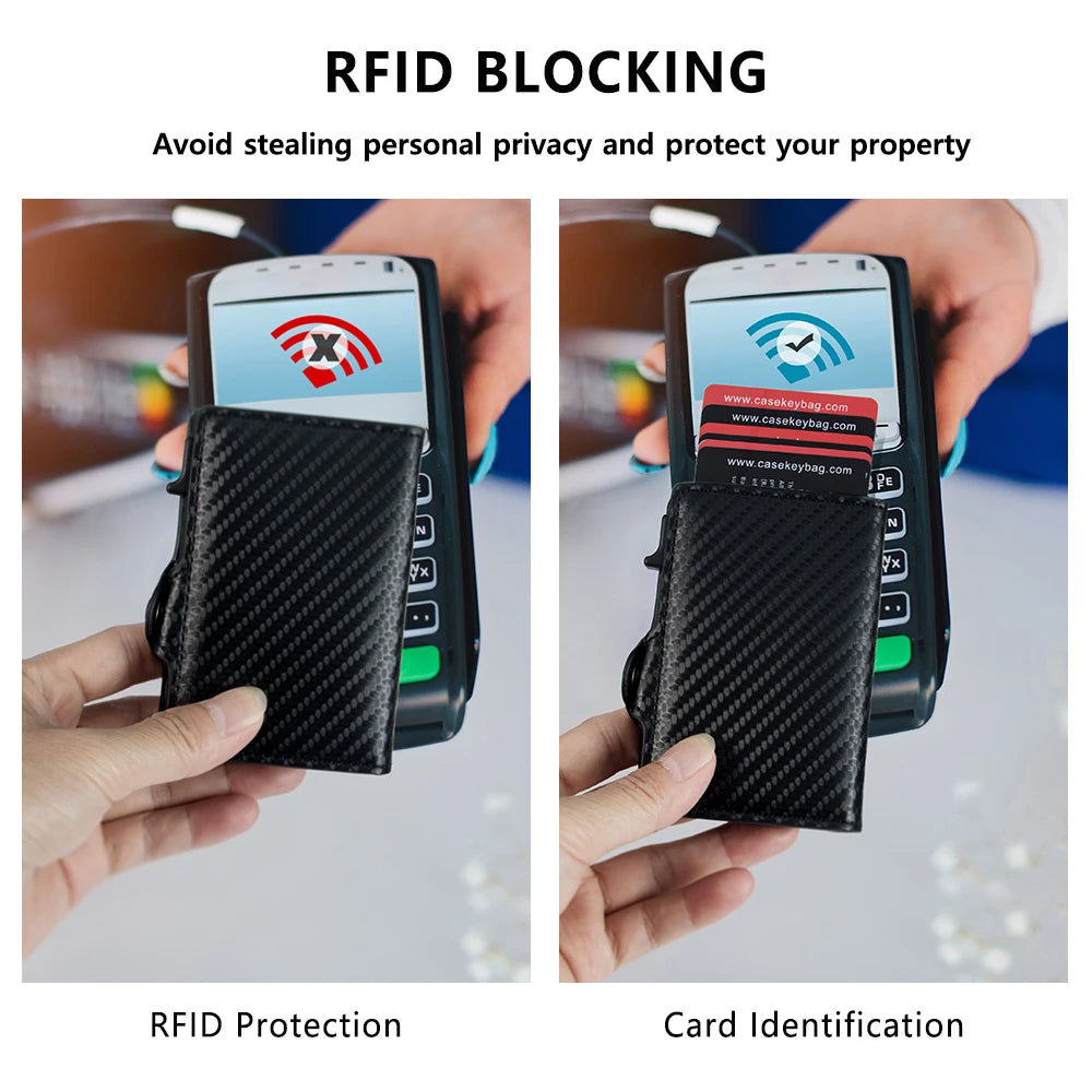 Carbon Fiber Protector Credit Card Holder