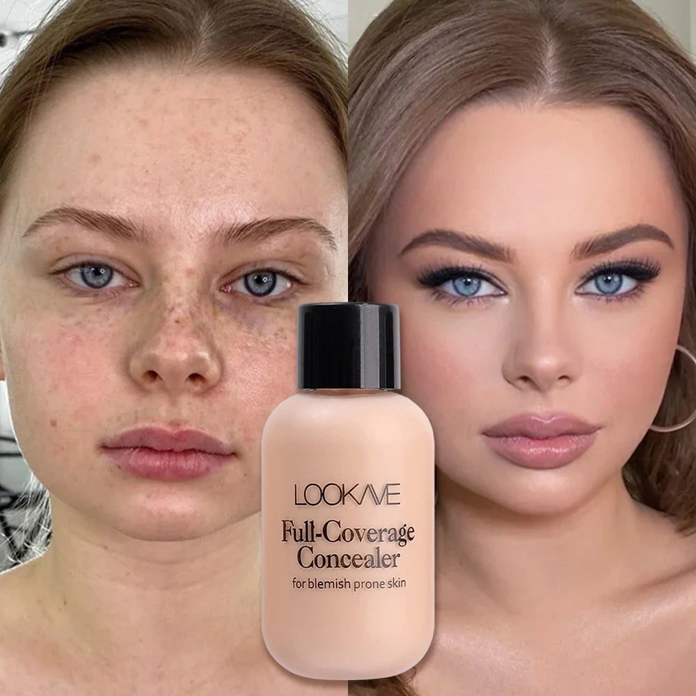 Liquid Concealer Foundation Cream Texture Covers Acne Marks