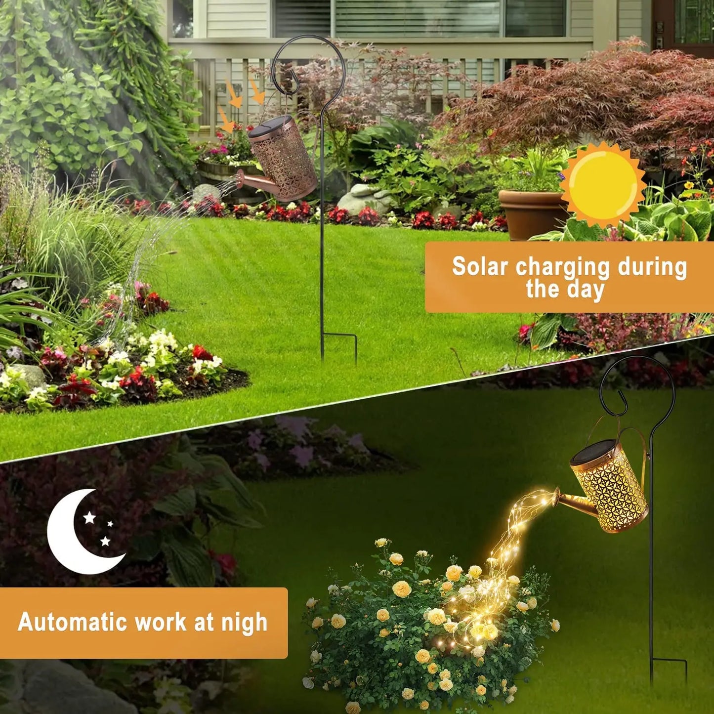 Amazing Solar Watering Can with Cascading Light