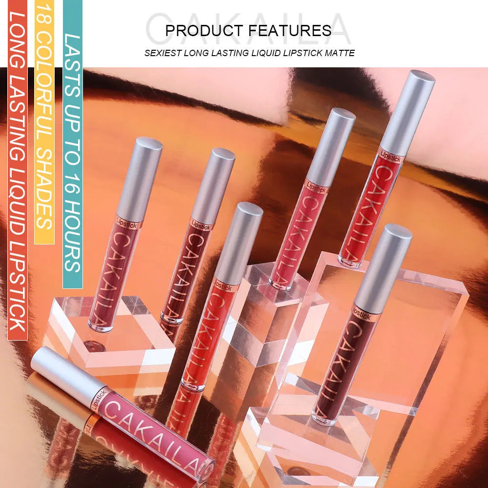 18 Colors Matte Lipgloss Long Lasting