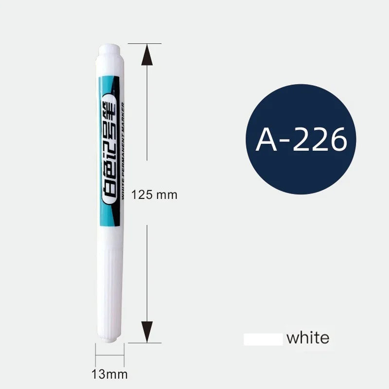 1/4Pcs White Permanent Paint Pen