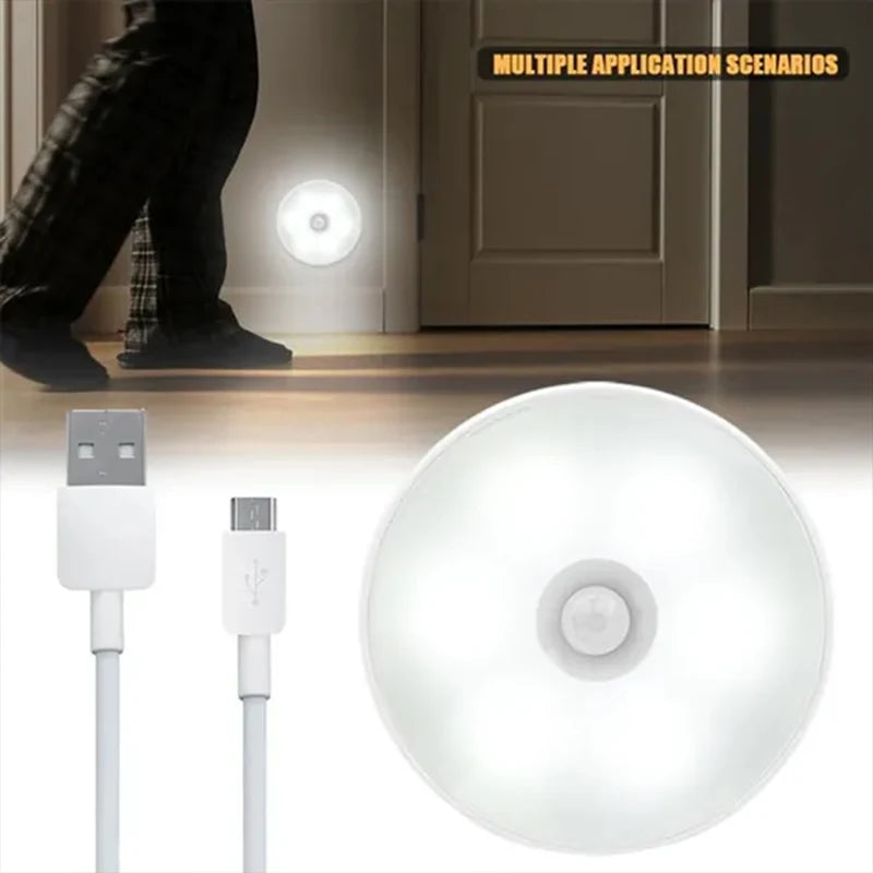 Motion Sensor LED Night Light USB Rechargeable