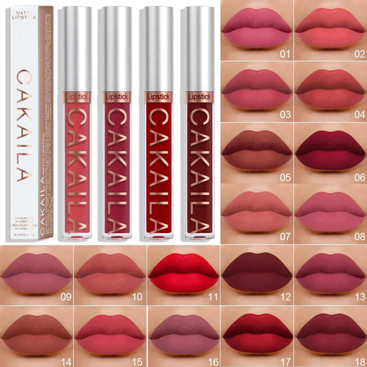 18 Colors Matte Lipgloss Long Lasting