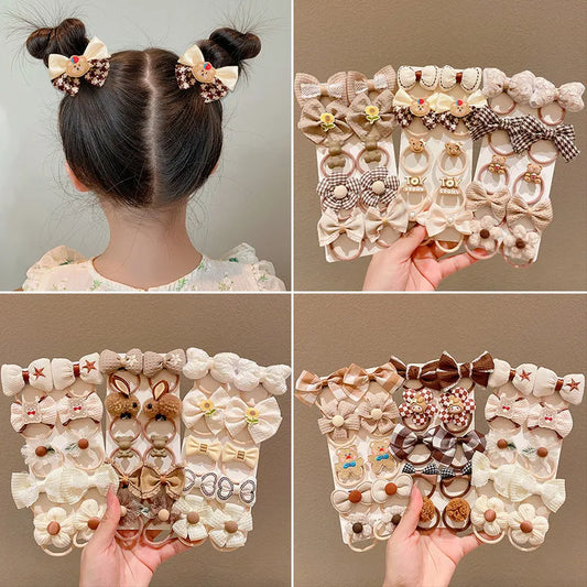 10Pcs/Set Baby Cartoon Hair Band