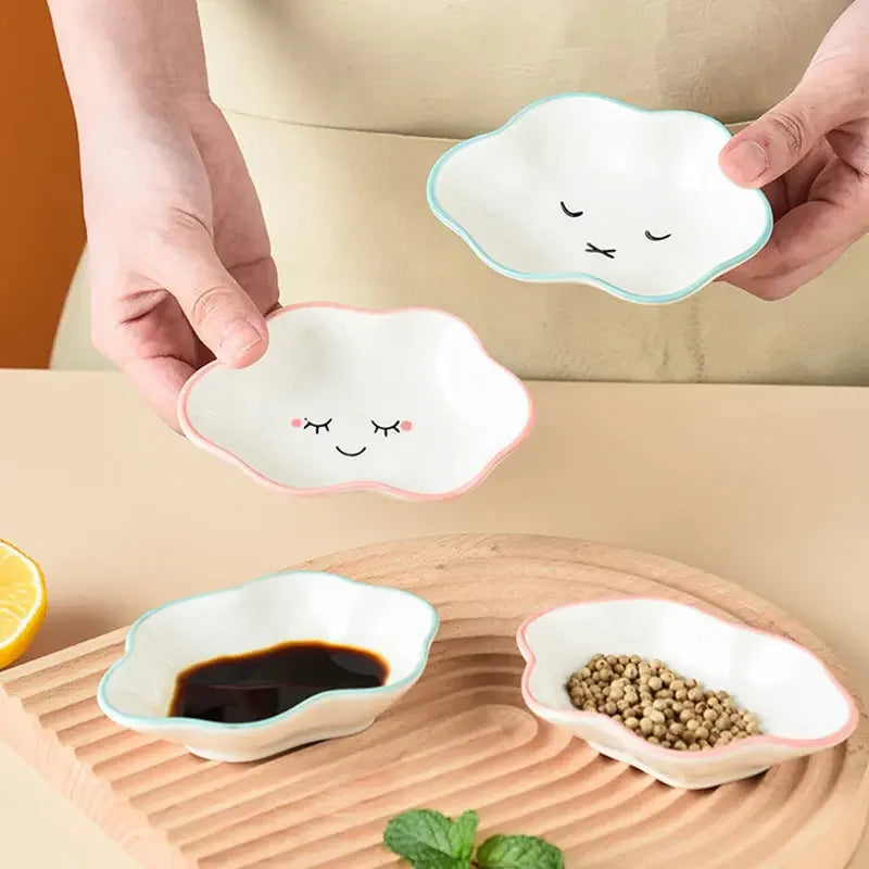 Cute Ceramic Clouds Dipping Sauce Dish