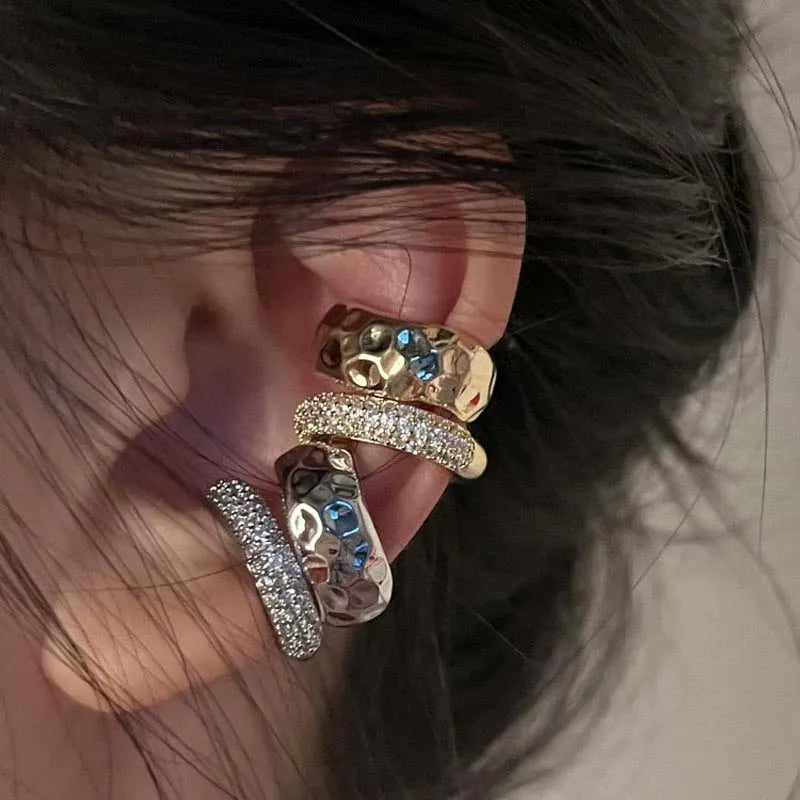 Fashion Zircon Double-layer Ear Cuff