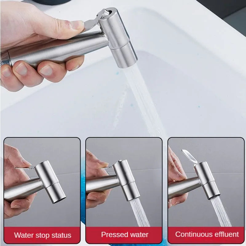 Stainless Steel Handheld Bidet Sprayer Set