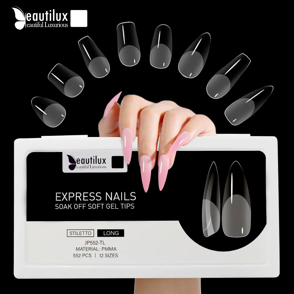 Nails 552pcs/box Oval Stiletto