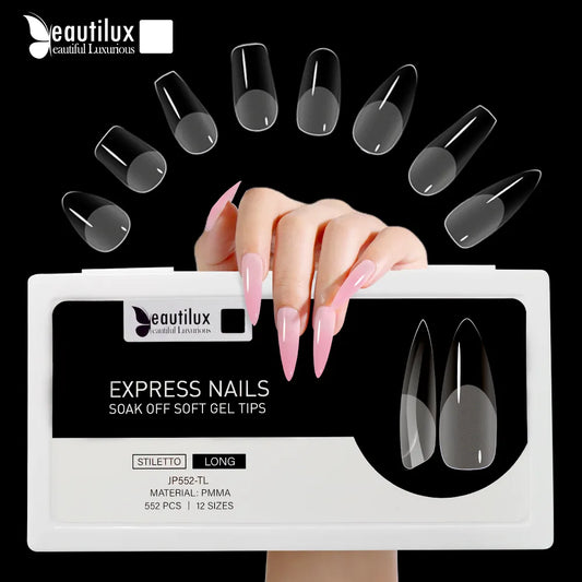 Nails 552pcs/box Oval Stiletto