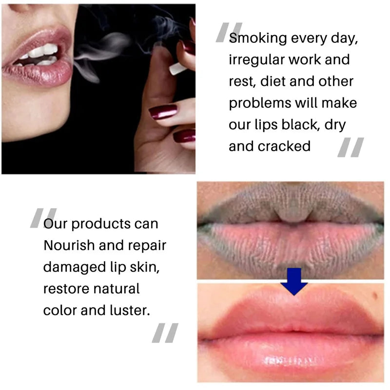 Lip Balm Remove Dark Lightening Melanin Mask Gloss Oil Exfoliating Clean Moisturizing Care