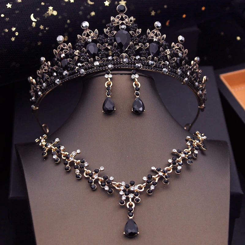 Princess Crown Bridal Jewelry Sets