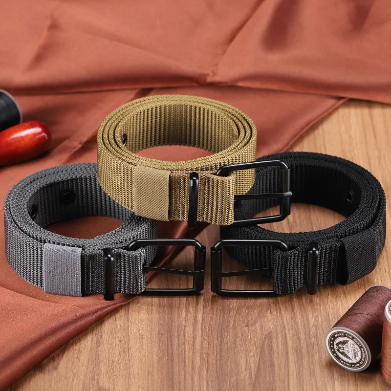 Perforated canvas belt,