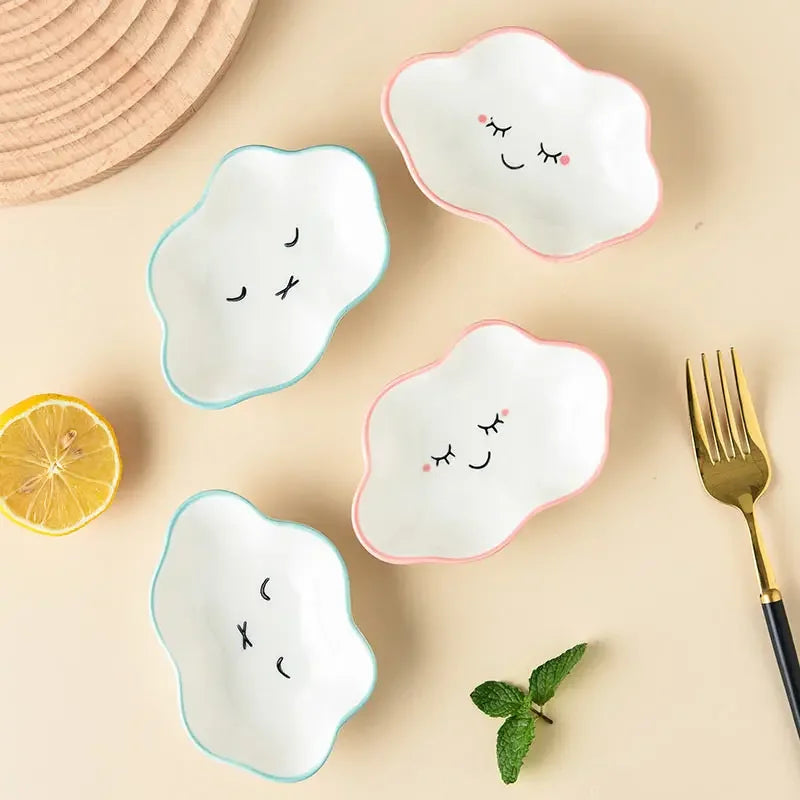 Cute Ceramic Clouds Dipping Sauce Dish